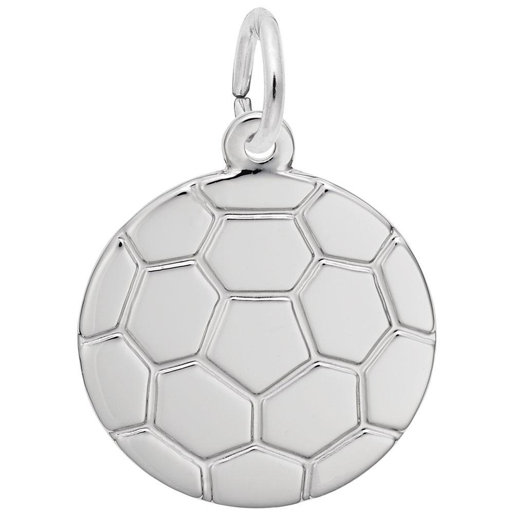 Rembrandt Charms - Flat Soccer Ball Charm - 5385 Rembrandt Charms Charm Birmingham Jewelry
