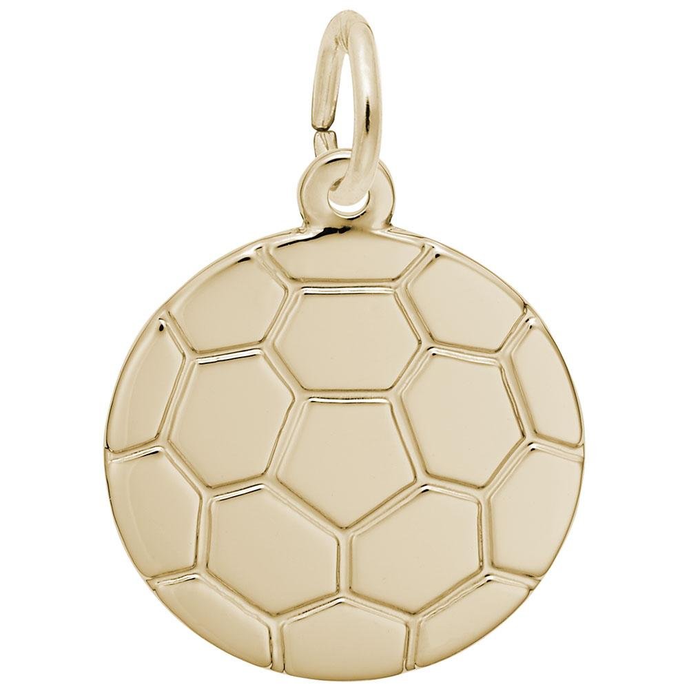 Rembrandt Charms - Flat Soccer Ball Charm - 5385 Rembrandt Charms Charm Birmingham Jewelry