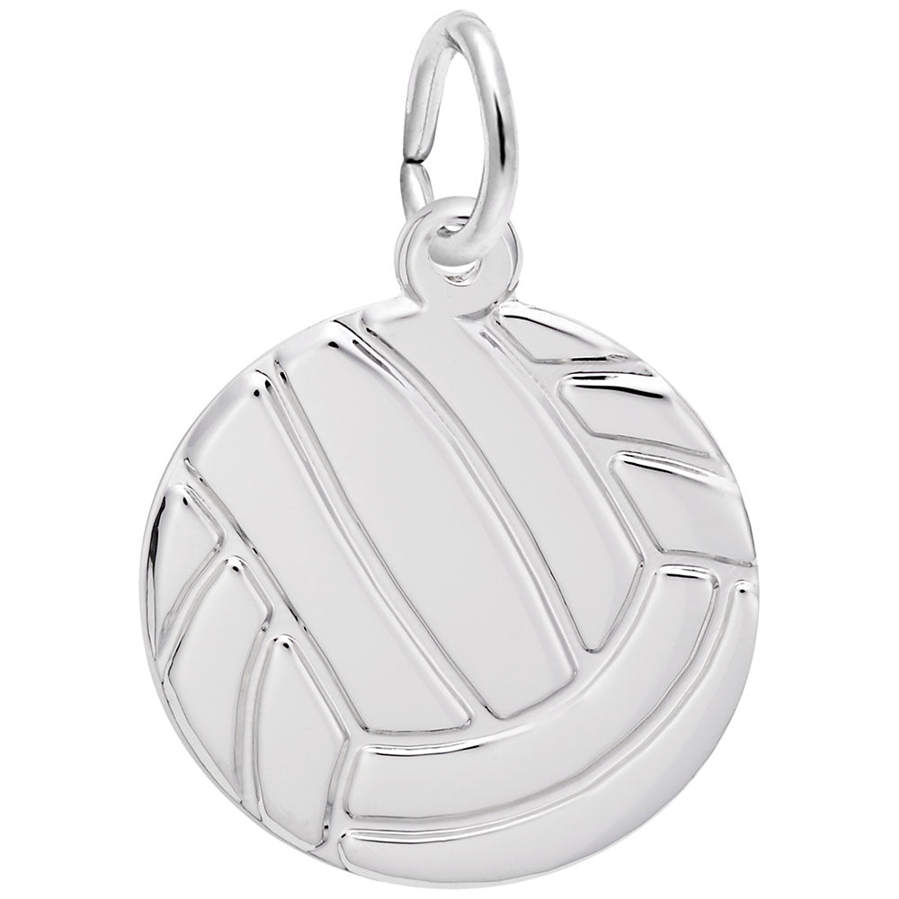 Rembrandt Charms - Flat Volleyball Charm - 2243 Rembrandt Charms Charm Birmingham Jewelry