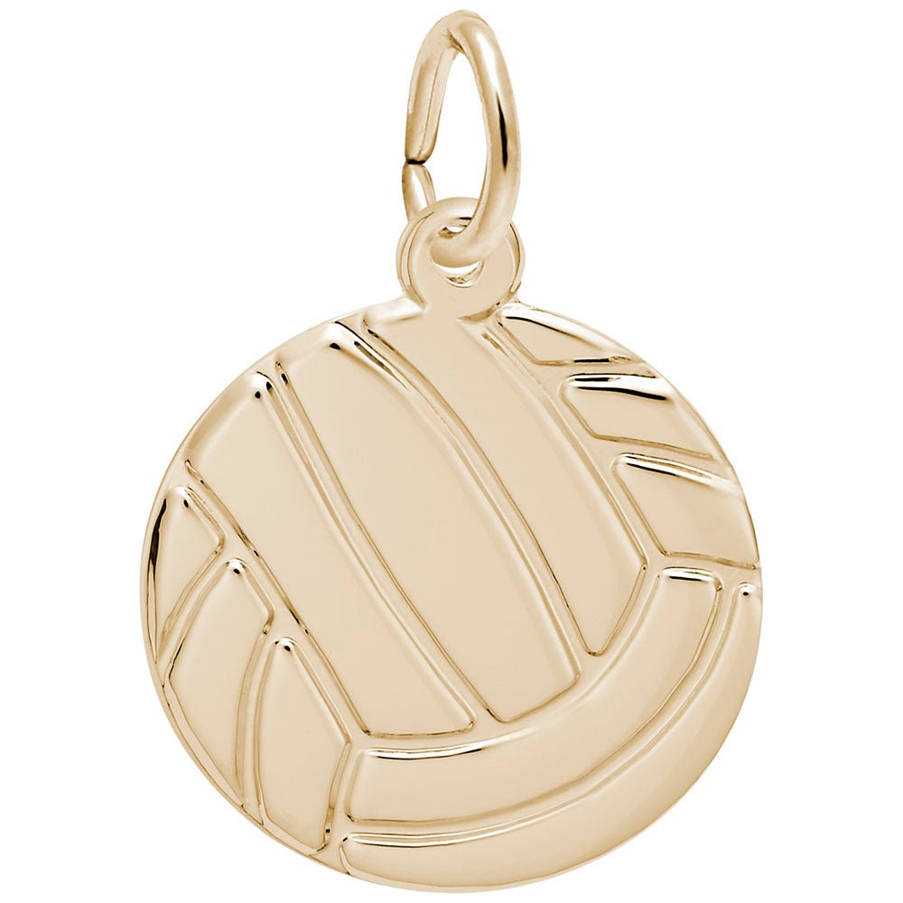 Rembrandt Charms - Flat Volleyball Charm - 2243 Rembrandt Charms Charm Birmingham Jewelry