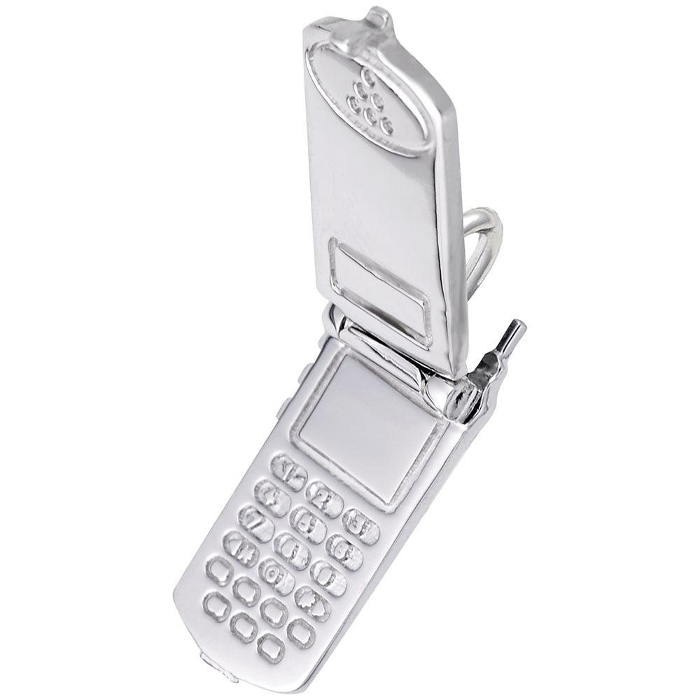 Rembrandt Charms - Flip Phone Charm - 2932 Rembrandt Charms Charm Birmingham Jewelry