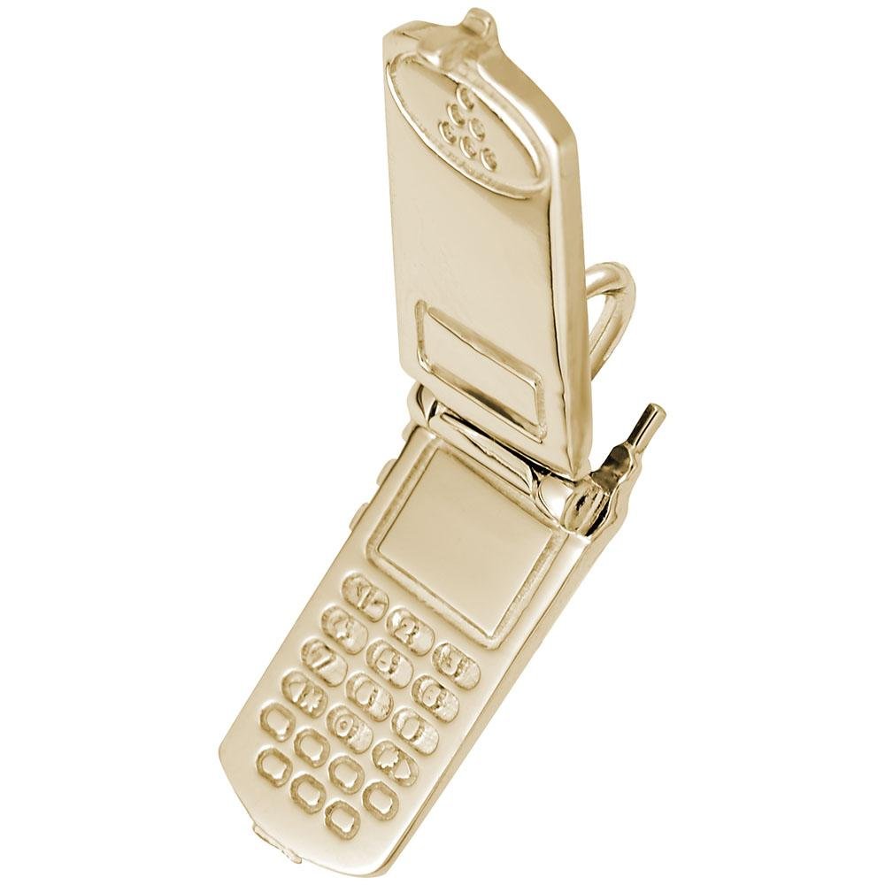 Rembrandt Charms - Flip Phone Charm - 2932 Rembrandt Charms Charm Birmingham Jewelry