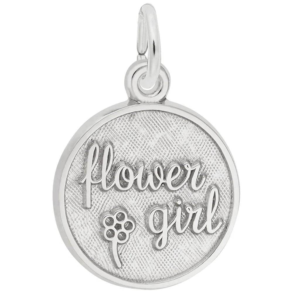 Rembrandt Charms - Flower Girl Disc Charm - 1836 Rembrandt Charms Charm Birmingham Jewelry
