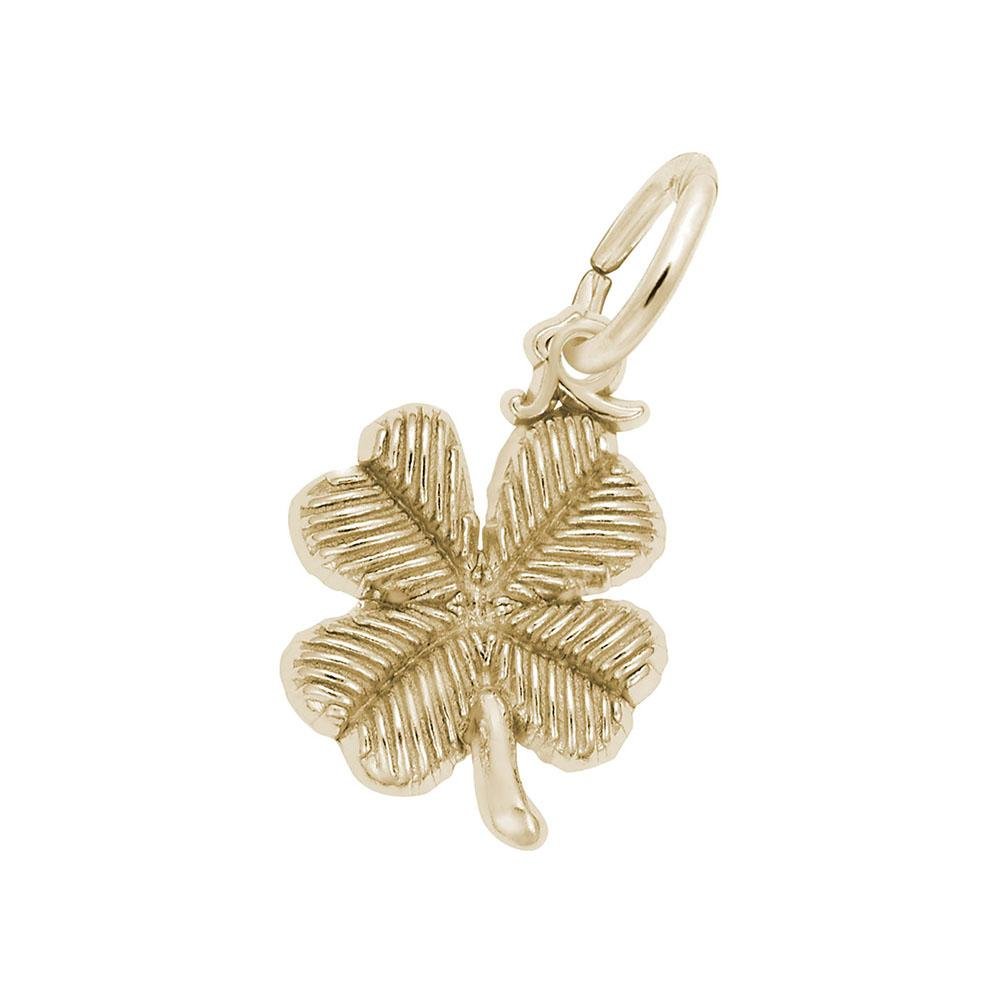 Rembrandt Charms - Four Leaf Clover Accent Charm - 0393 Rembrandt Charms Charm Birmingham Jewelry