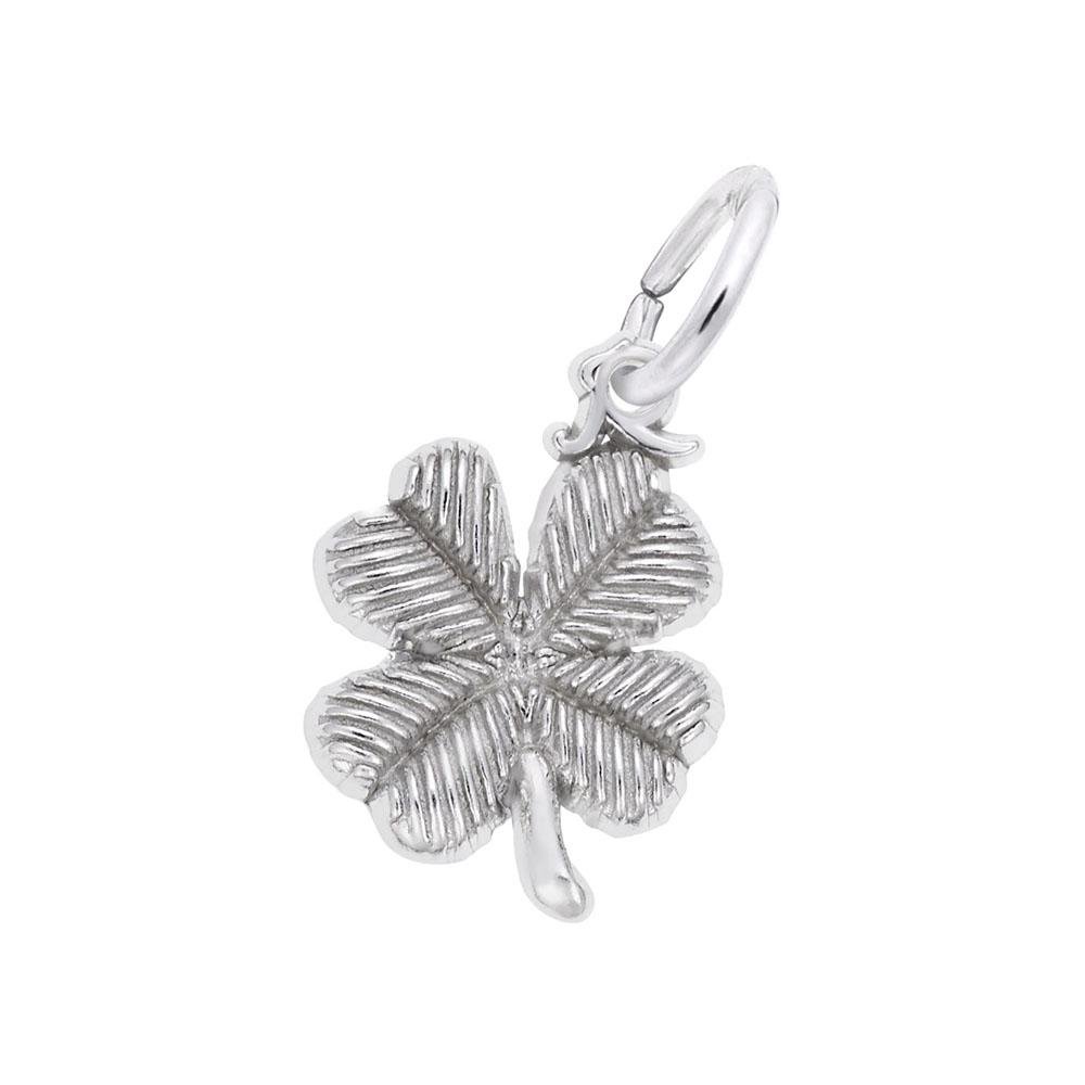 Rembrandt Charms - Four Leaf Clover Accent Charm - 0393 Rembrandt Charms Charm Birmingham Jewelry