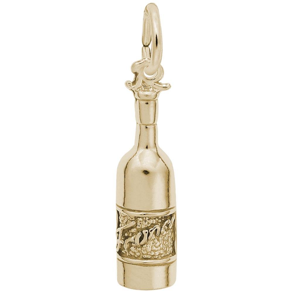 Rembrandt Charms - France Bordeaux Wine Bottle Charm - 8262 Rembrandt Charms Charm Birmingham Jewelry