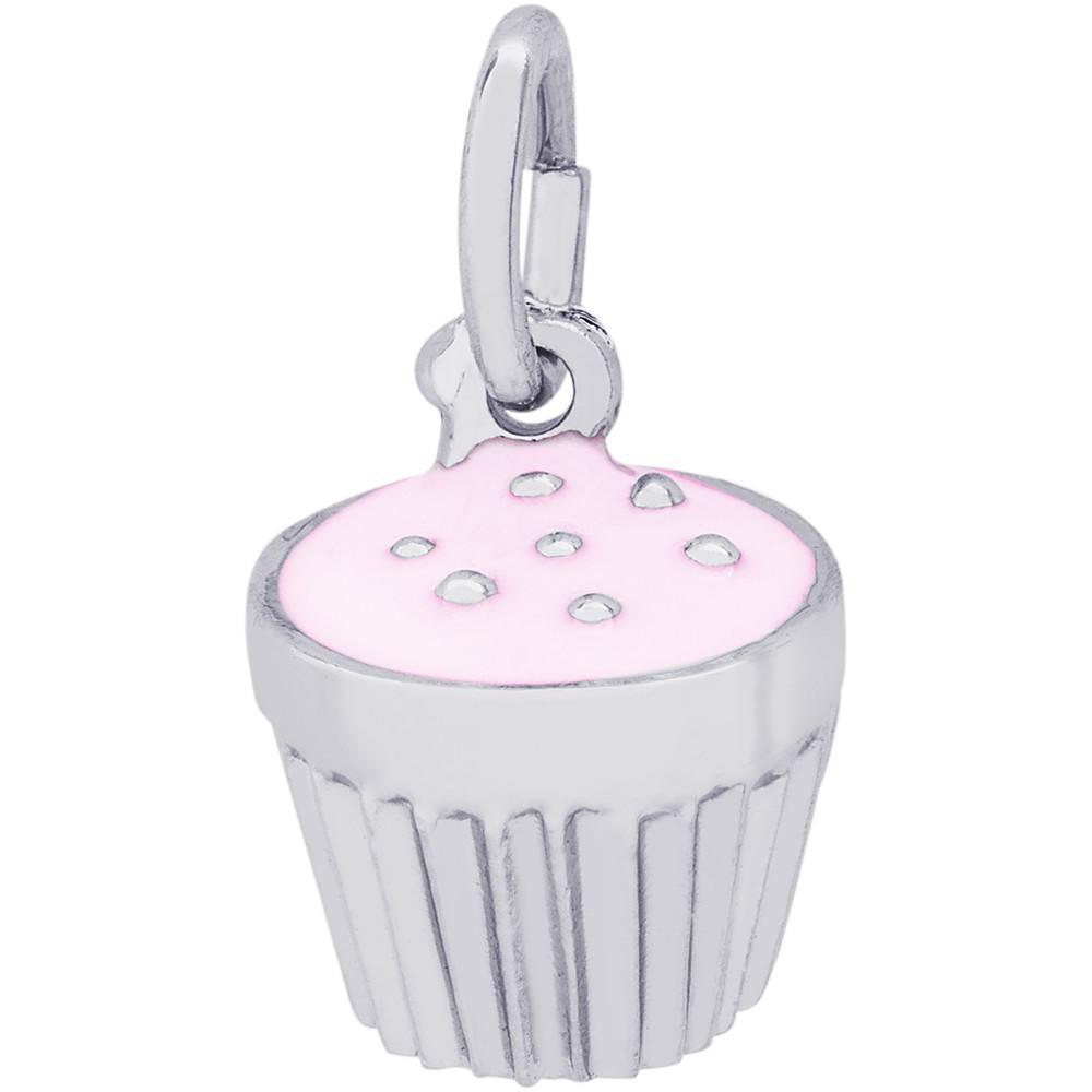 Rembrandt Charms - Frosted Cupcake Charm - 8342 Rembrandt Charms Charm Birmingham Jewelry