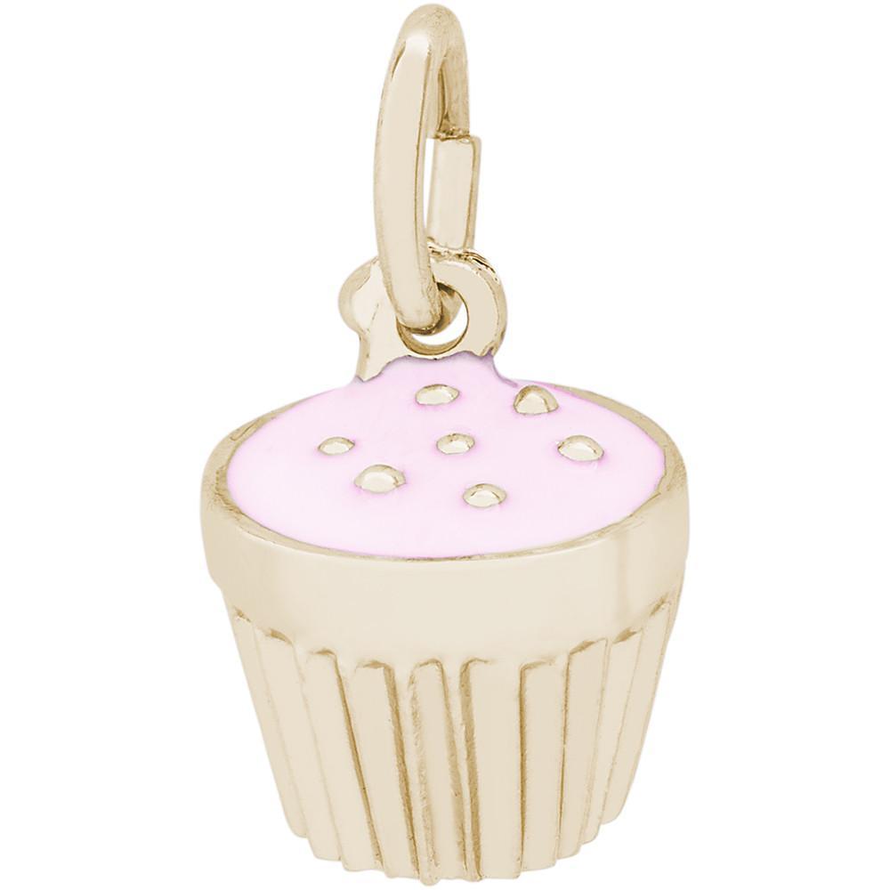 Rembrandt Charms - Frosted Cupcake Charm - 8342 Rembrandt Charms Charm Birmingham Jewelry