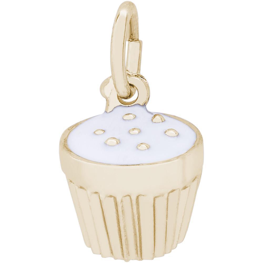 Rembrandt Charms - Frosted Cupcake Charm - 8342 Rembrandt Charms Charm Birmingham Jewelry
