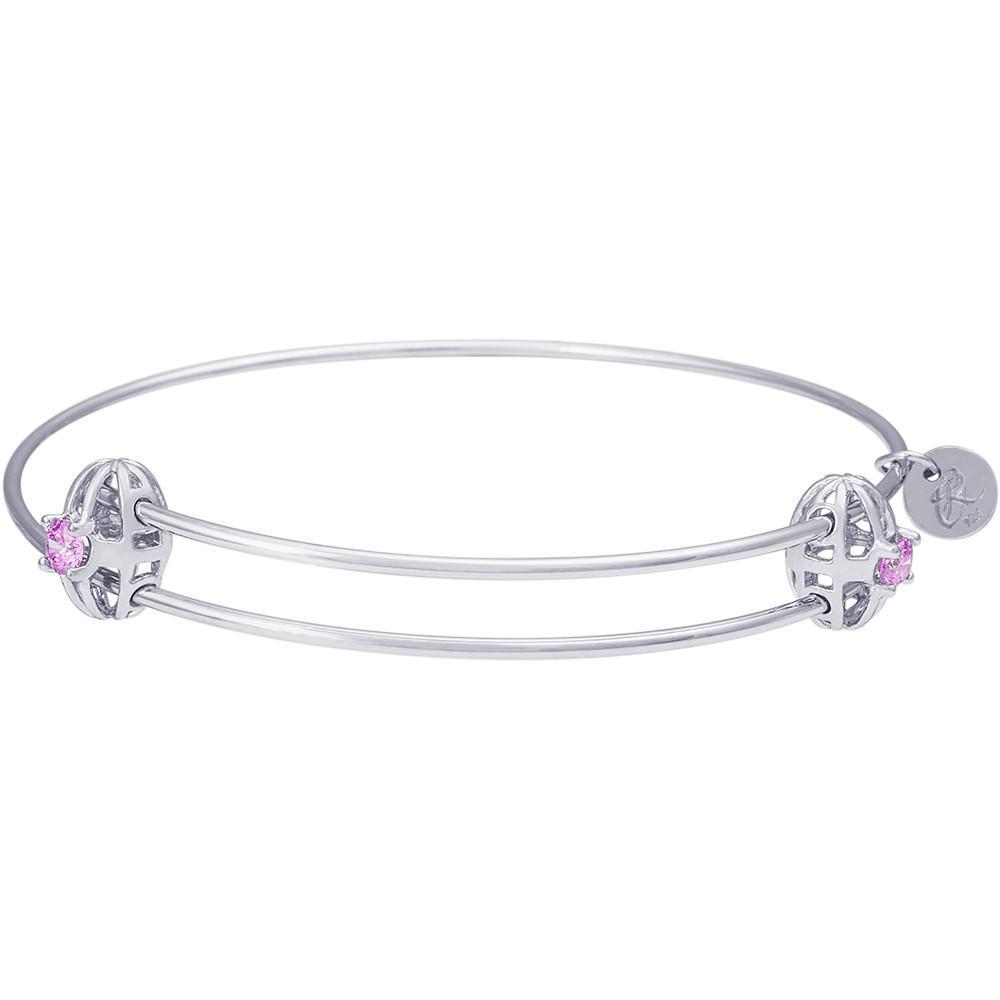 Rembrandt Charms - Graceful Bangle Bracelet With Stone - 20-0518 Rembrandt Charms Bangle Bracelet Birmingham Jewelry