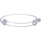 Rembrandt Charms - Graceful Bangle Bracelet With Stone - 20-0518 Rembrandt Charms Bangle Bracelet Birmingham Jewelry 
