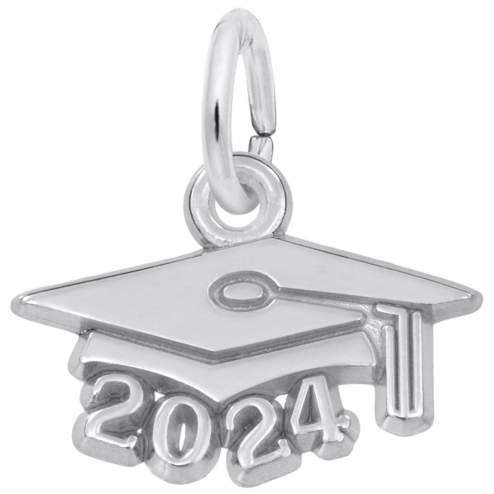 Rembrandt Charms - Grad Cap 2024 Charm - 6754 Rembrandt Charms Charm Birmingham Jewelry