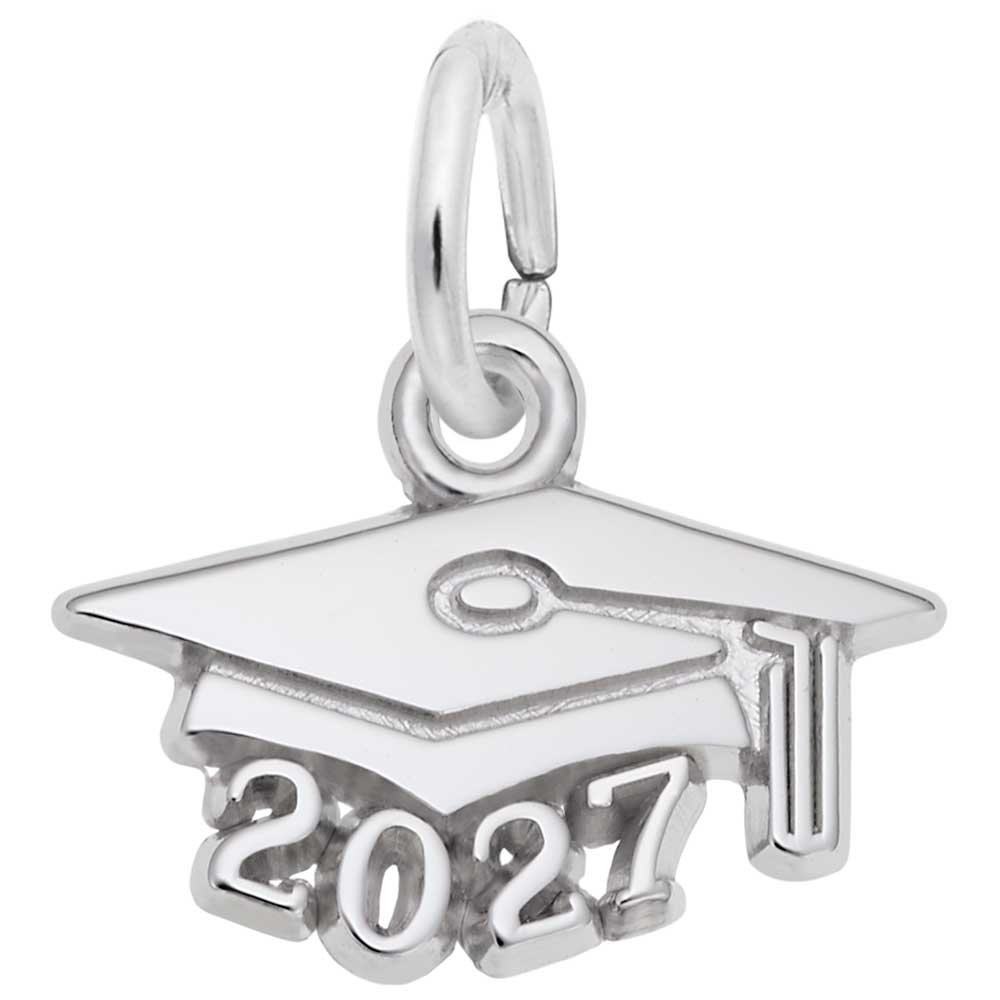 Rembrandt Charms - Grad Cap 2027 Charm - 6757 Rembrandt Charms Charm Birmingham Jewelry