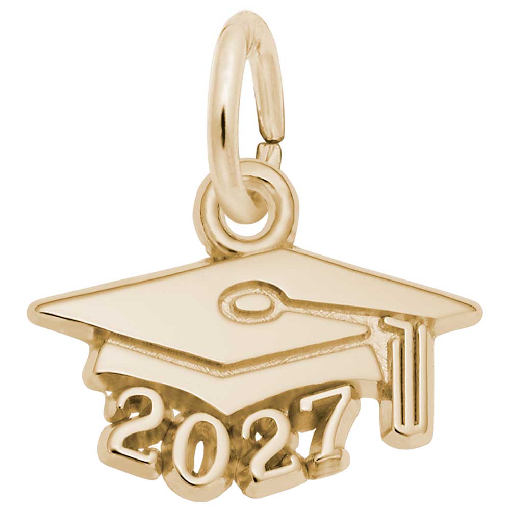 Rembrandt Charms - Grad Cap 2027 Charm - 6757 Rembrandt Charms Charm Birmingham Jewelry
