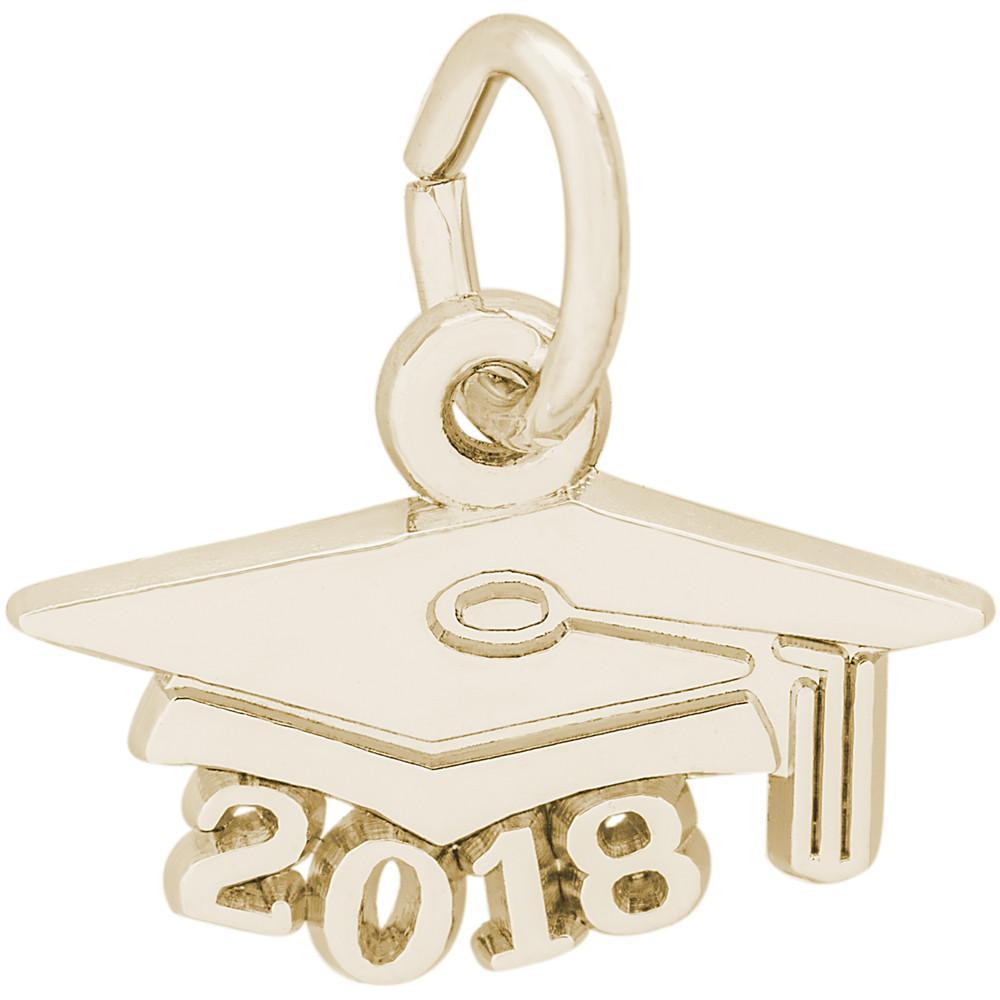 Rembrandt Charms - Grad Cap Accent Charm - 6748 Rembrandt Charms Charm Birmingham Jewelry