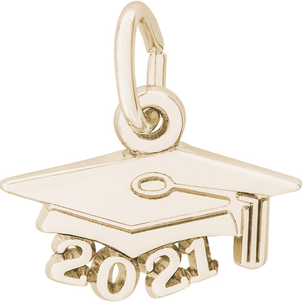 Rembrandt Charms - Grad Cap Accent Charm - 6748 Rembrandt Charms Charm Birmingham Jewelry