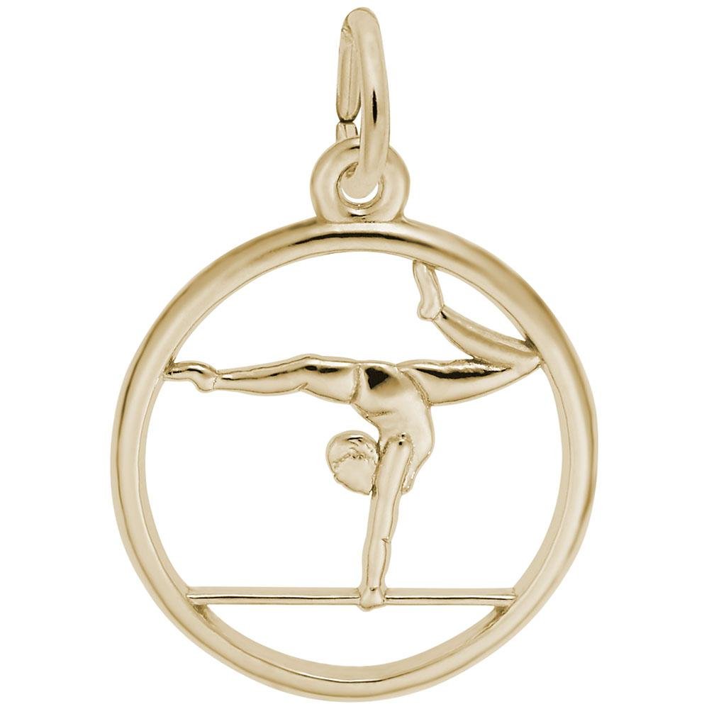 Rembrandt Charms - Gymnast On A Balance Beam Charm - 3959 Rembrandt Charms Charm Birmingham Jewelry