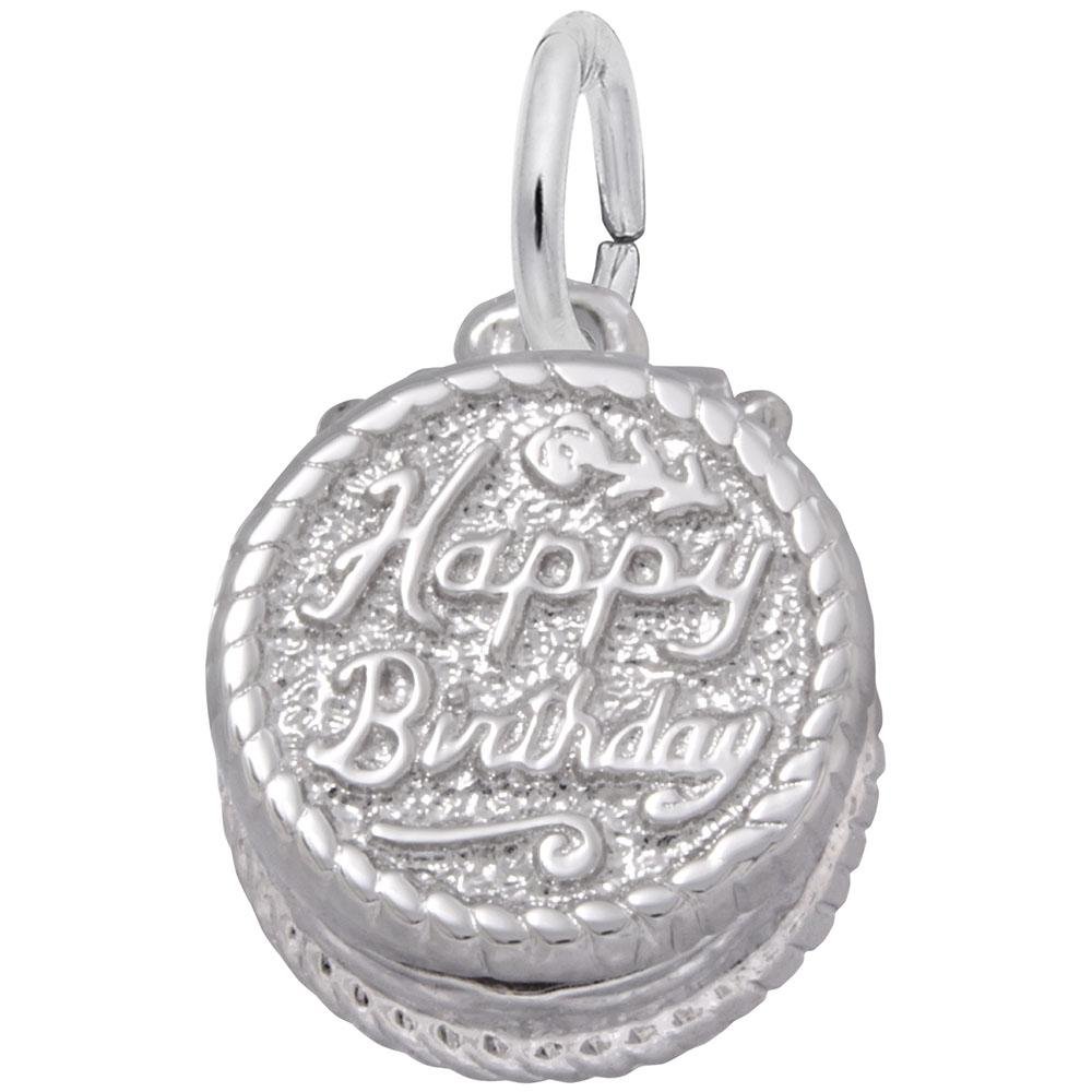 Rembrandt Charms - Happy Birthday Cake Charm - 8164 Rembrandt Charms Charm Birmingham Jewelry