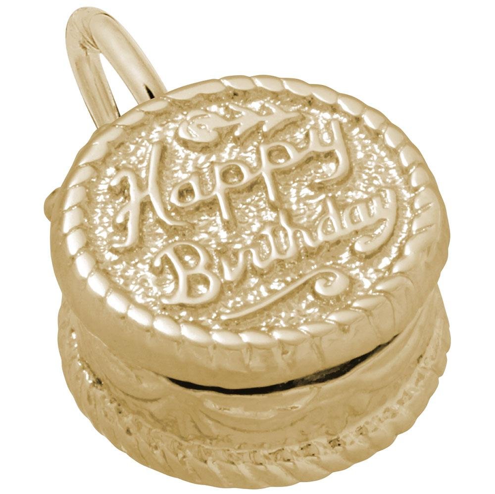 Rembrandt Charms - Happy Birthday Cake Charm - 8164 Rembrandt Charms Charm Birmingham Jewelry