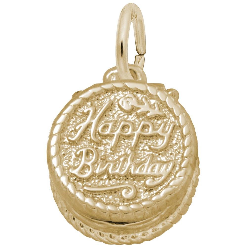 Rembrandt Charms - Happy Birthday Cake Charm - 8164 Rembrandt Charms Charm Birmingham Jewelry