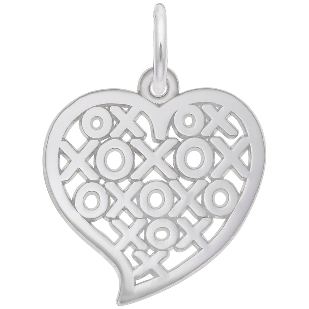 Rembrandt Charms - Hugs & Kisses Heart Charm - 6401 Rembrandt Charms Charm Birmingham Jewelry