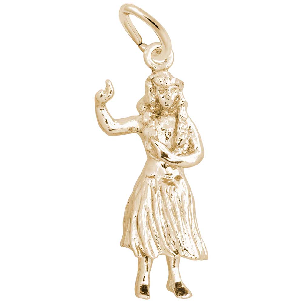 Rembrandt Charms - Hula Dancer Charm - 309 Rembrandt Charms Charm Birmingham Jewelry