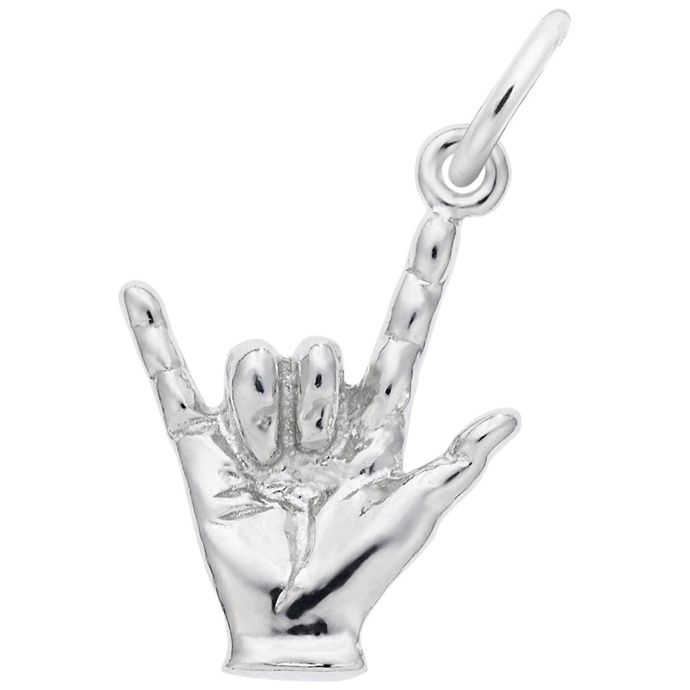 Rembrandt Charms - I Love You Hand Sign Charm - 7794 Rembrandt Charms Charm Birmingham Jewelry
