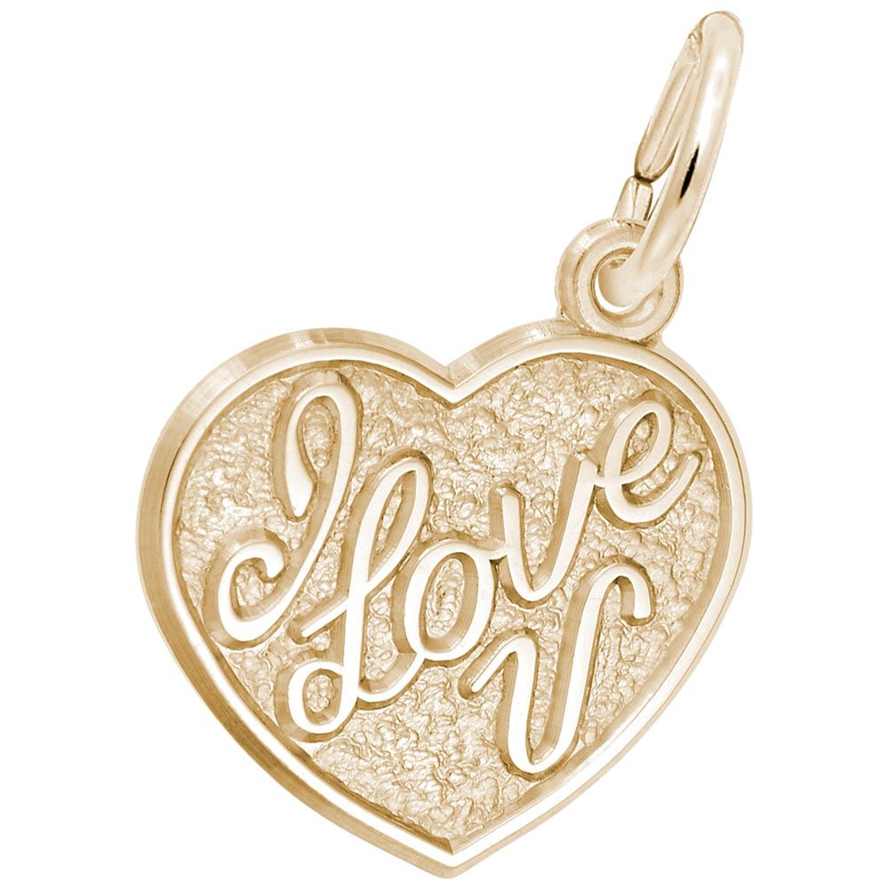 Rembrandt Charms - I Love You Heart Charm - 4515 Rembrandt Charms Charm Birmingham Jewelry