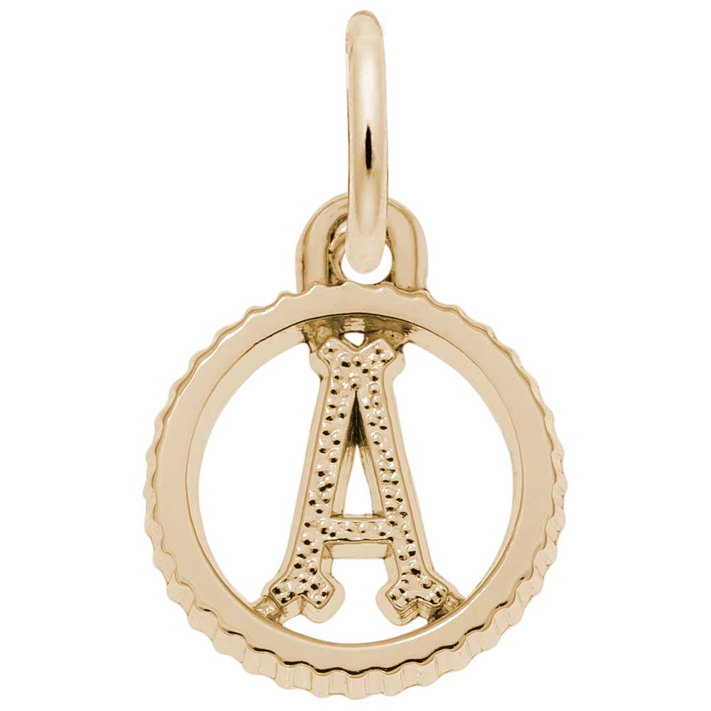 Rembrandt Charms - INITIAL A - 4190-001 Rembrandt Charms Charm Birmingham Jewelry