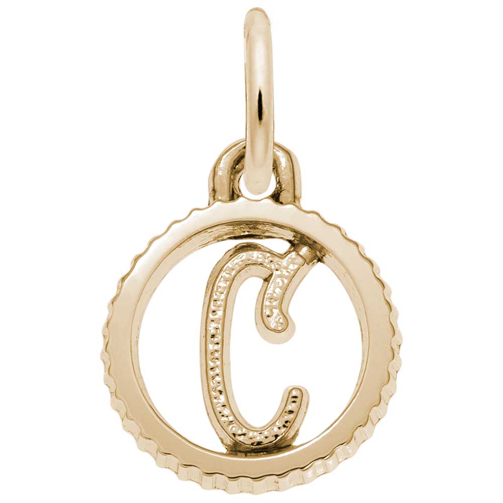 Rembrandt Charms - INITIAL C - 4190-003 Rembrandt Charms Charm Birmingham Jewelry