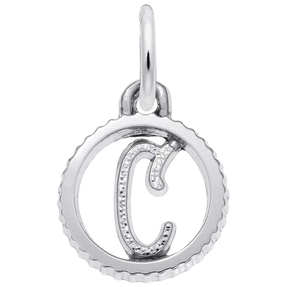 Rembrandt Charms - INITIAL C - 4190-003 Rembrandt Charms Charm Birmingham Jewelry