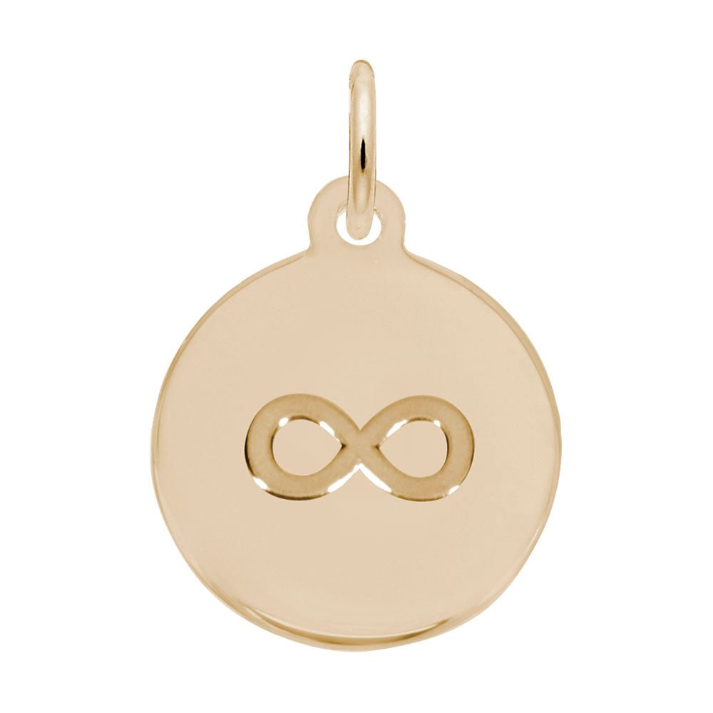 Rembrandt Charms - Initial Disc Charm-Infinity - 1892 Rembrandt Charms Charm Birmingham Jewelry