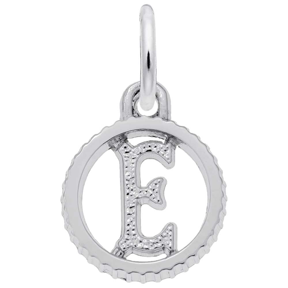 Rembrandt Charms - INITIAL E - 4190-005 Rembrandt Charms Charm Birmingham Jewelry