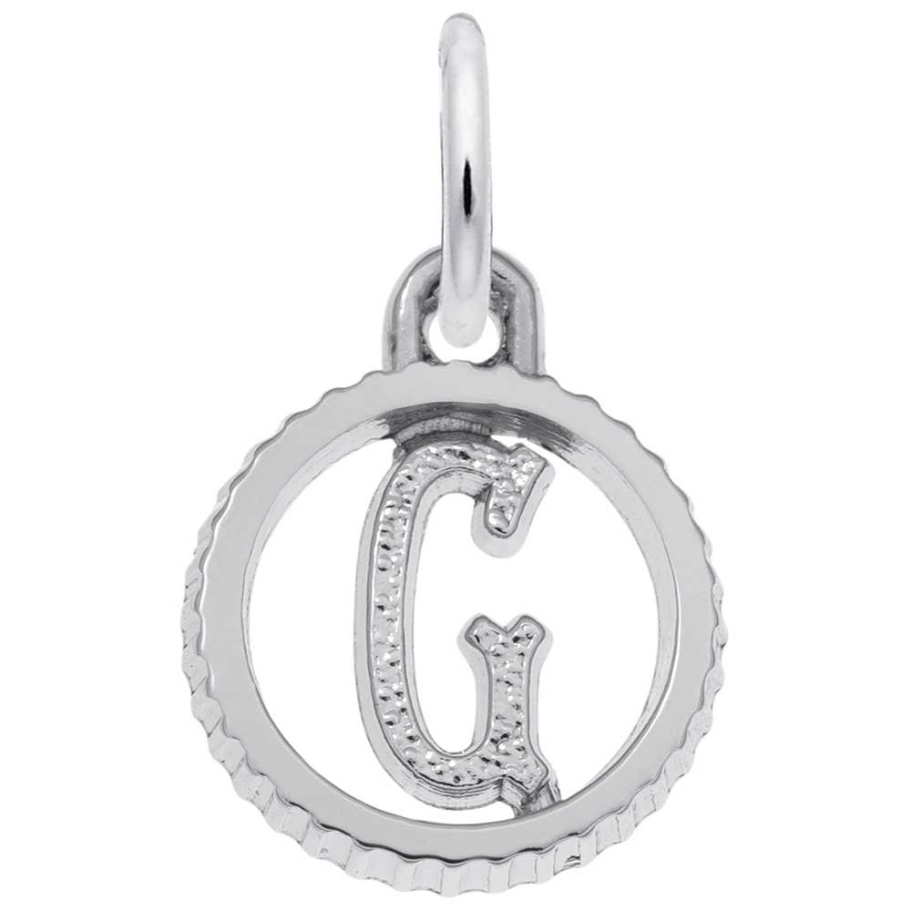 Rembrandt Charms - INITIAL G - 4190-007 Rembrandt Charms Charm Birmingham Jewelry