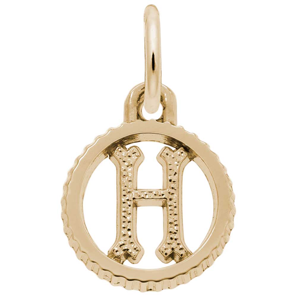 Rembrandt Charms - INITIAL H - 4190-008 Rembrandt Charms Charm Birmingham Jewelry