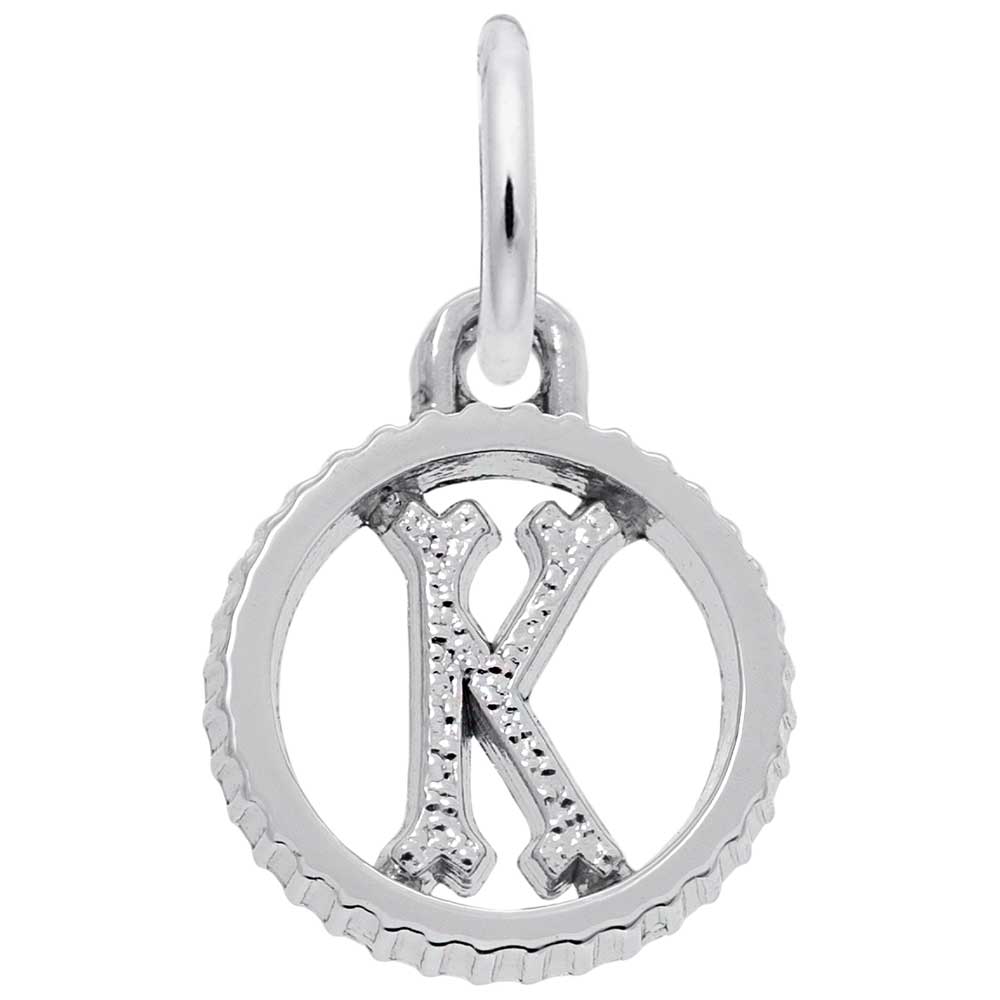 Rembrandt Charms - INITIAL K - 4190-011 Rembrandt Charms Charm Birmingham Jewelry