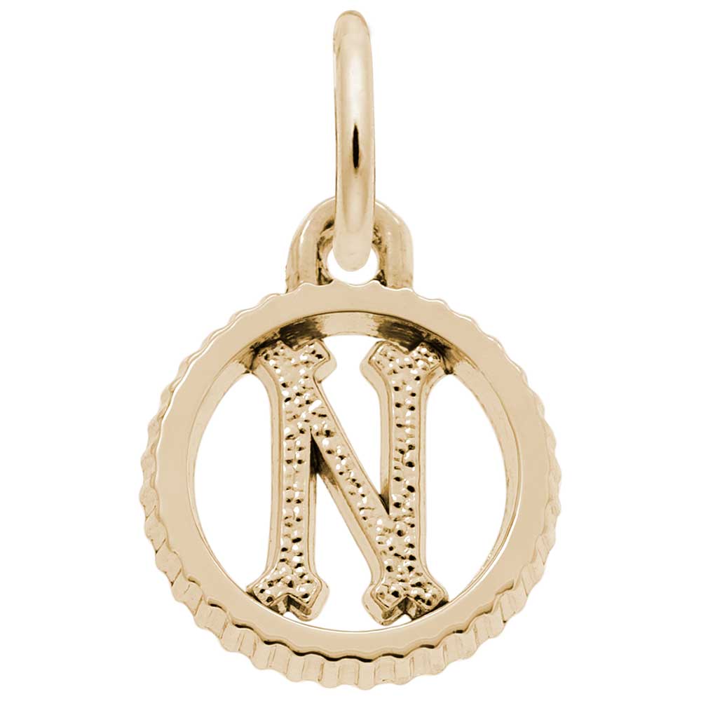 Rembrandt Charms - INITIAL N - 4190-014 Rembrandt Charms Charm Birmingham Jewelry