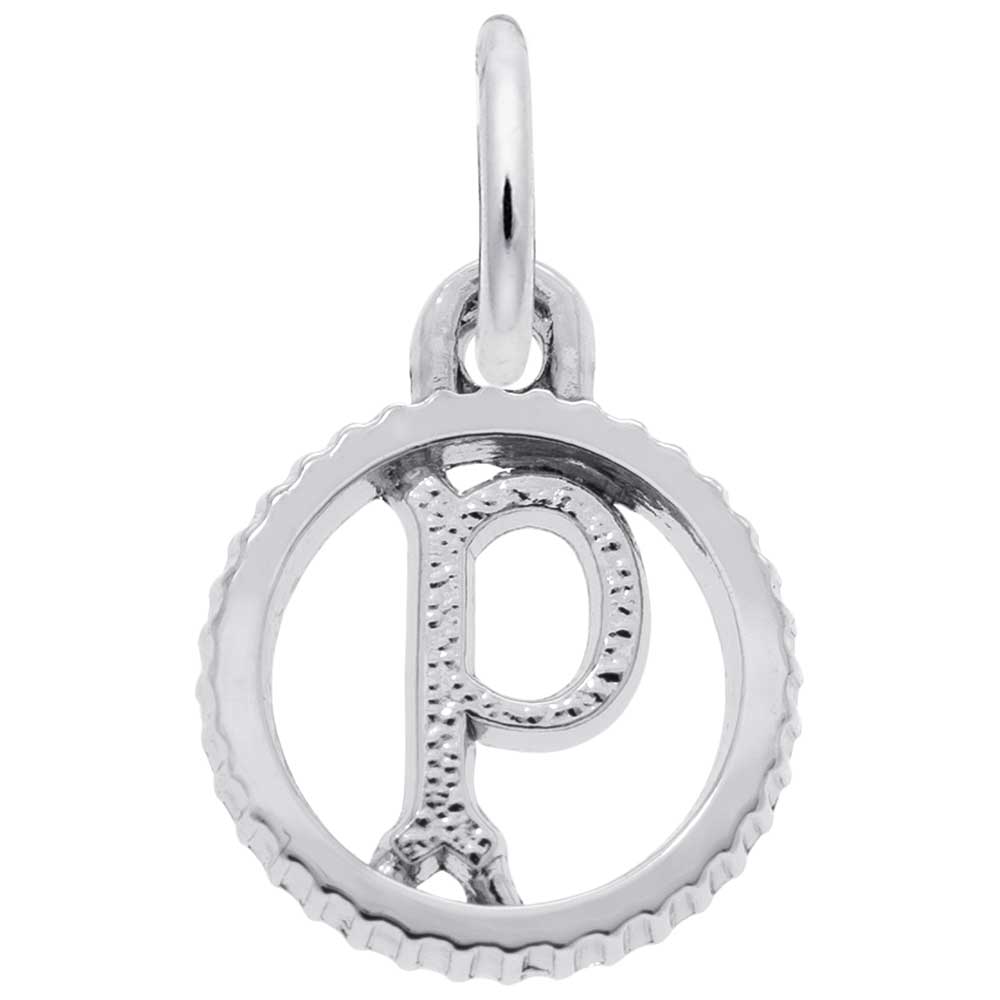 Rembrandt Charms - INITIAL P - 4190-016 Rembrandt Charms Charm Birmingham Jewelry