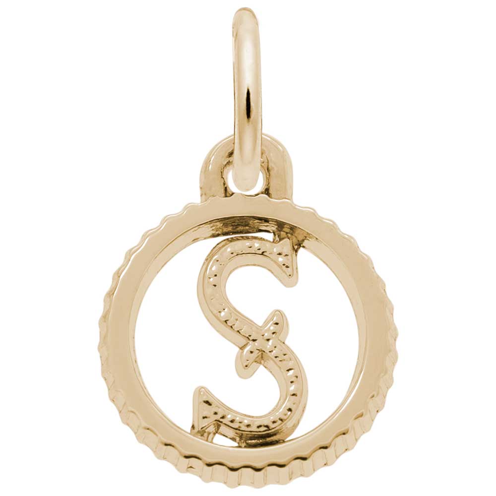 Rembrandt Charms - INITIAL S - 4190-019 Rembrandt Charms Charm Birmingham Jewelry