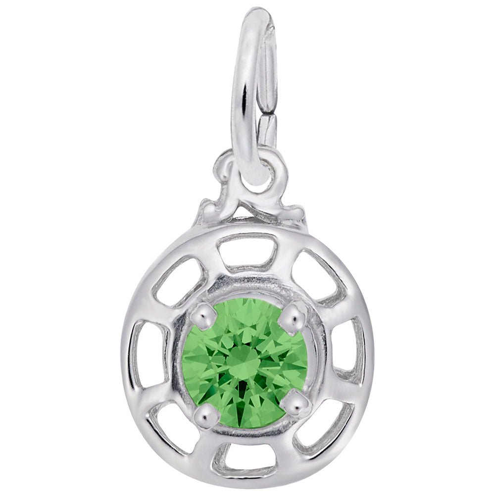 Rembrandt Charms - Insightful August Charm - 1580-008 Rembrandt Charms Charm Birmingham Jewelry