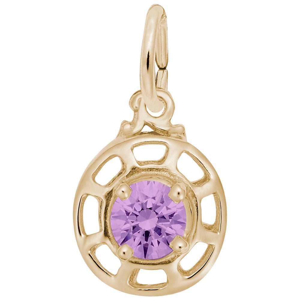 Rembrandt Charms - Insightful February Charm - 1580-002 Rembrandt Charms Charm Birmingham Jewelry