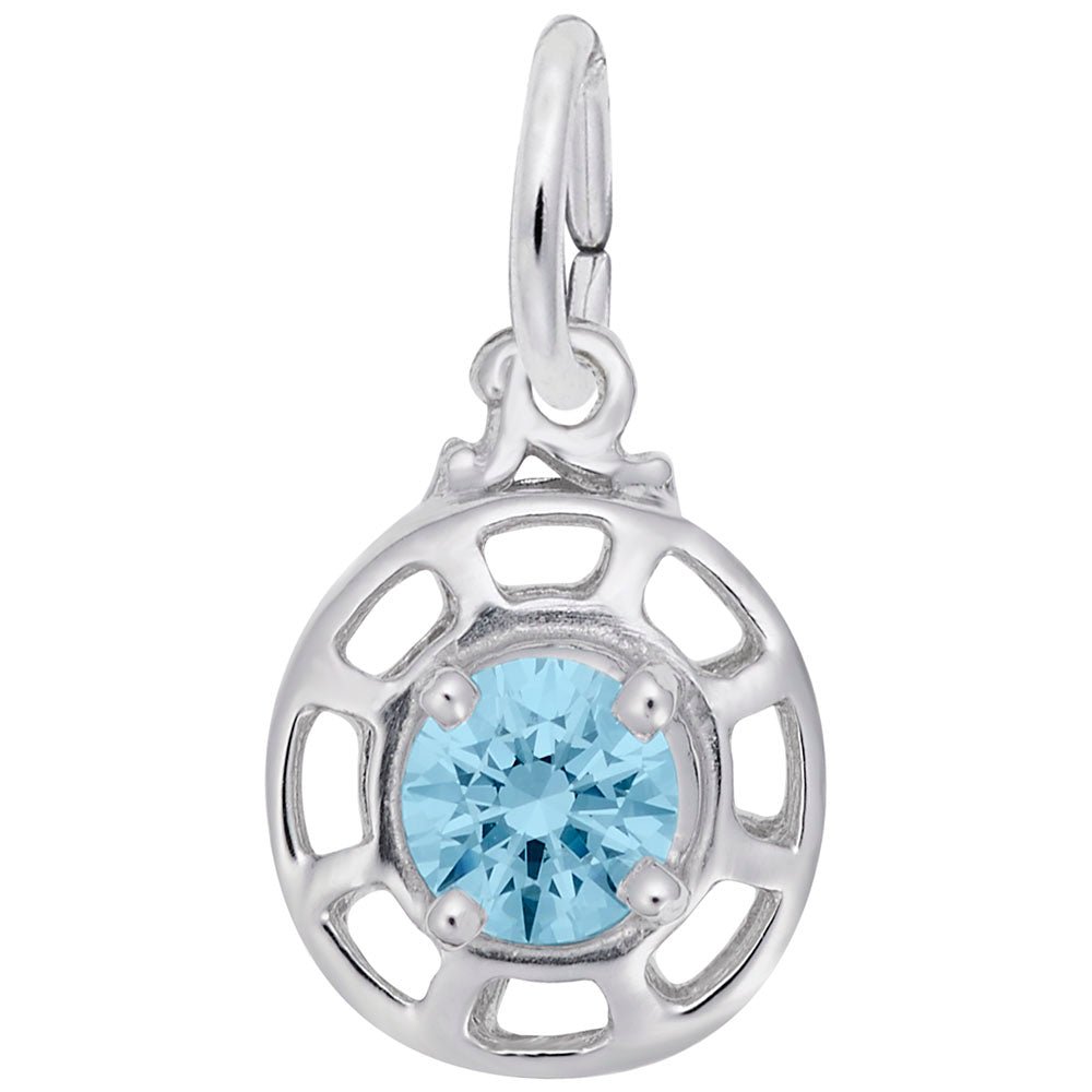 Rembrandt Charms - Insightful March Charm - 1580-003 Rembrandt Charms Charm Birmingham Jewelry