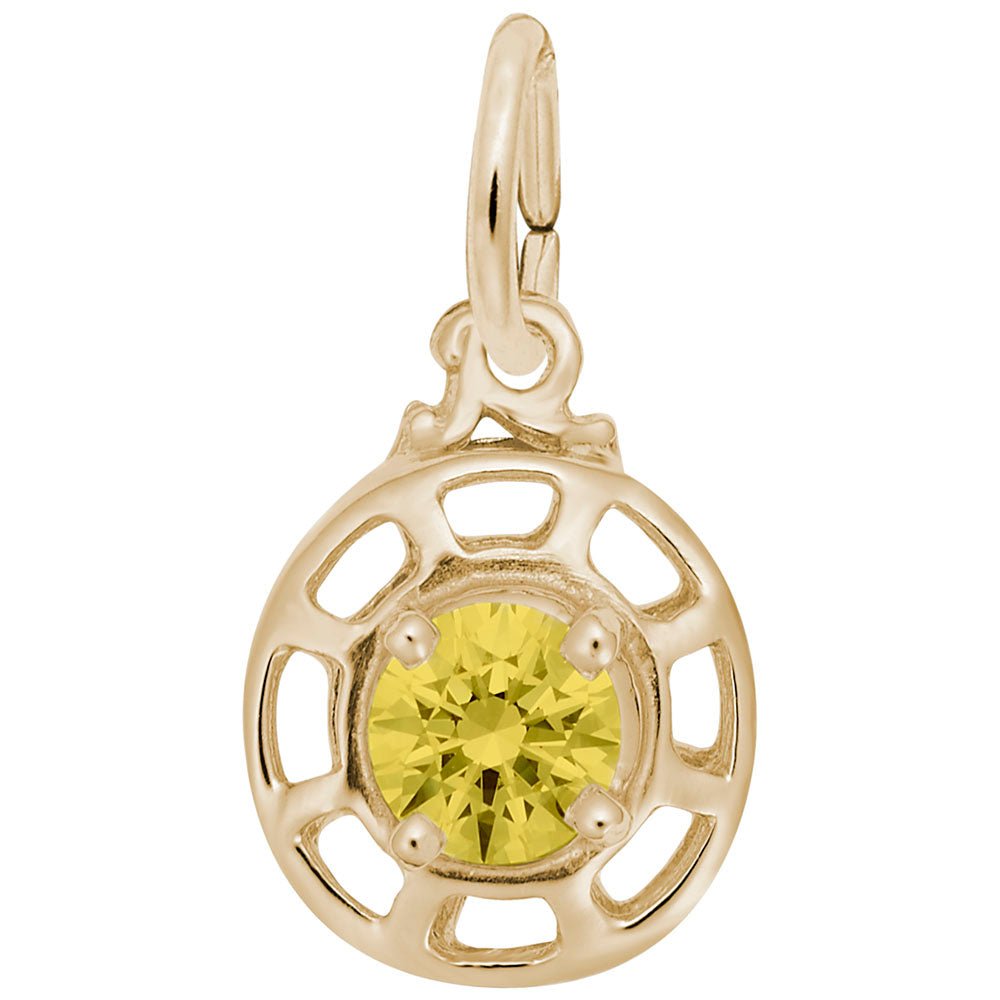 Rembrandt Charms - Insightful November Charm - 1580-011 Rembrandt Charms Charm Birmingham Jewelry