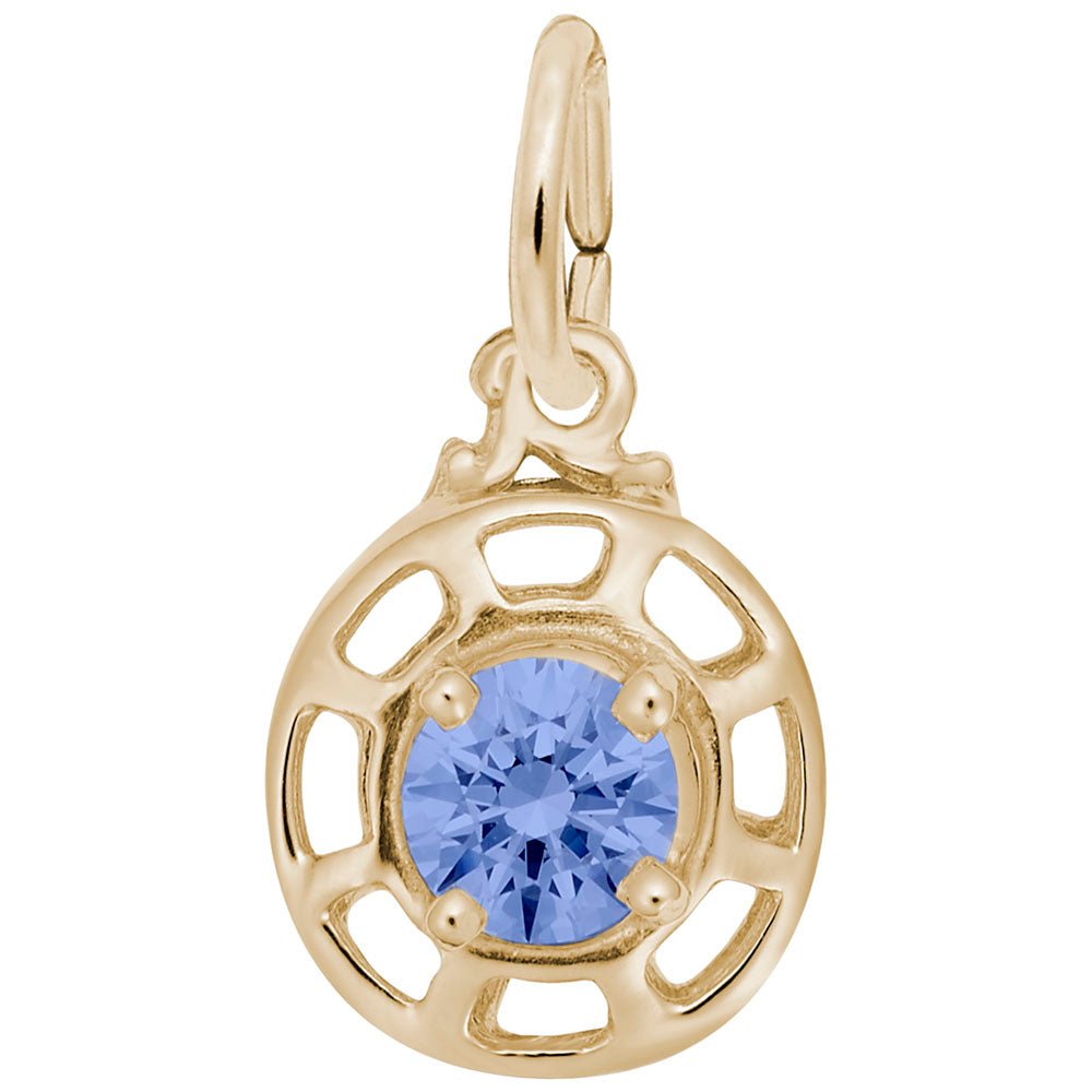 Rembrandt Charms - Insightful September Charm - 1580-009 Rembrandt Charms Charm Birmingham Jewelry