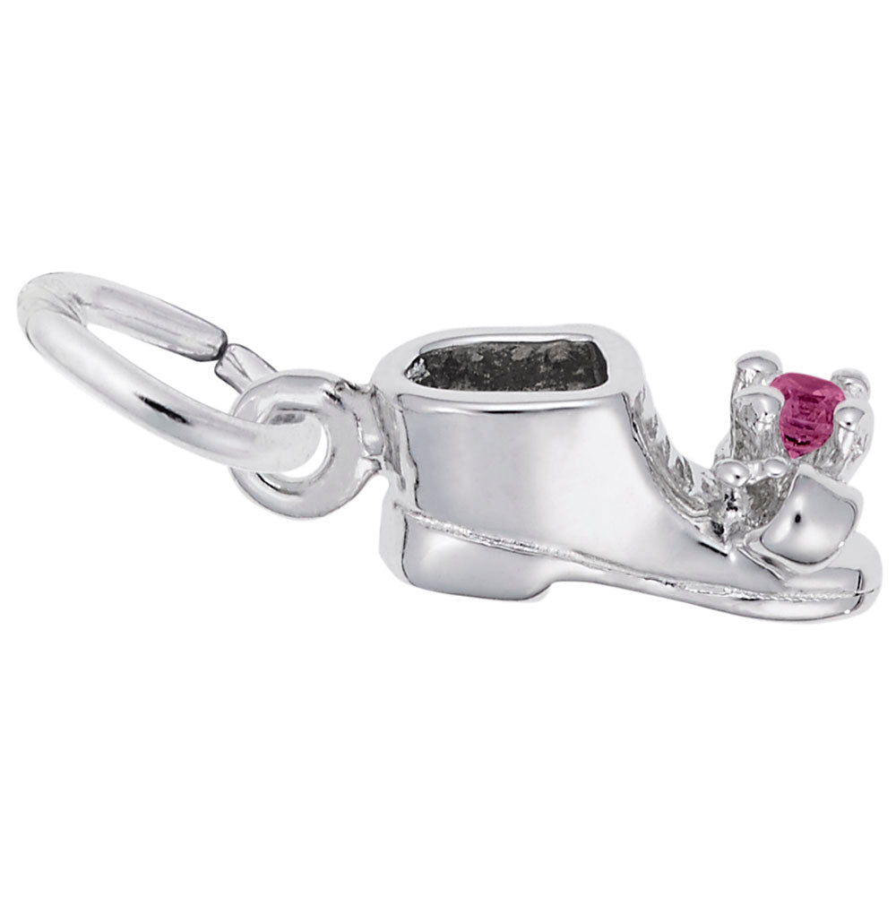 Rembrandt Charms - July Baby Bootie Charm - 0473-007 Rembrandt Charms Charm Birmingham Jewelry