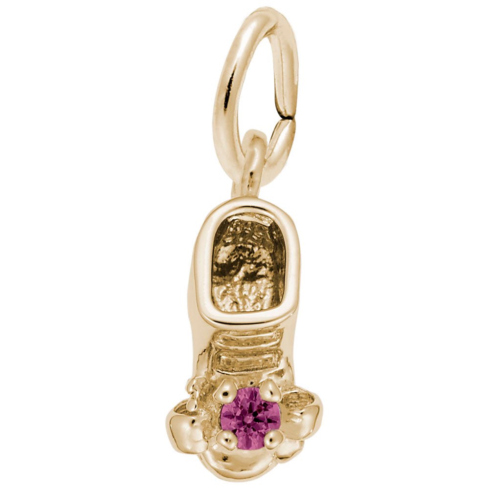 Rembrandt Charms - July Baby Bootie Charm - 0473-007 Rembrandt Charms Charm Birmingham Jewelry