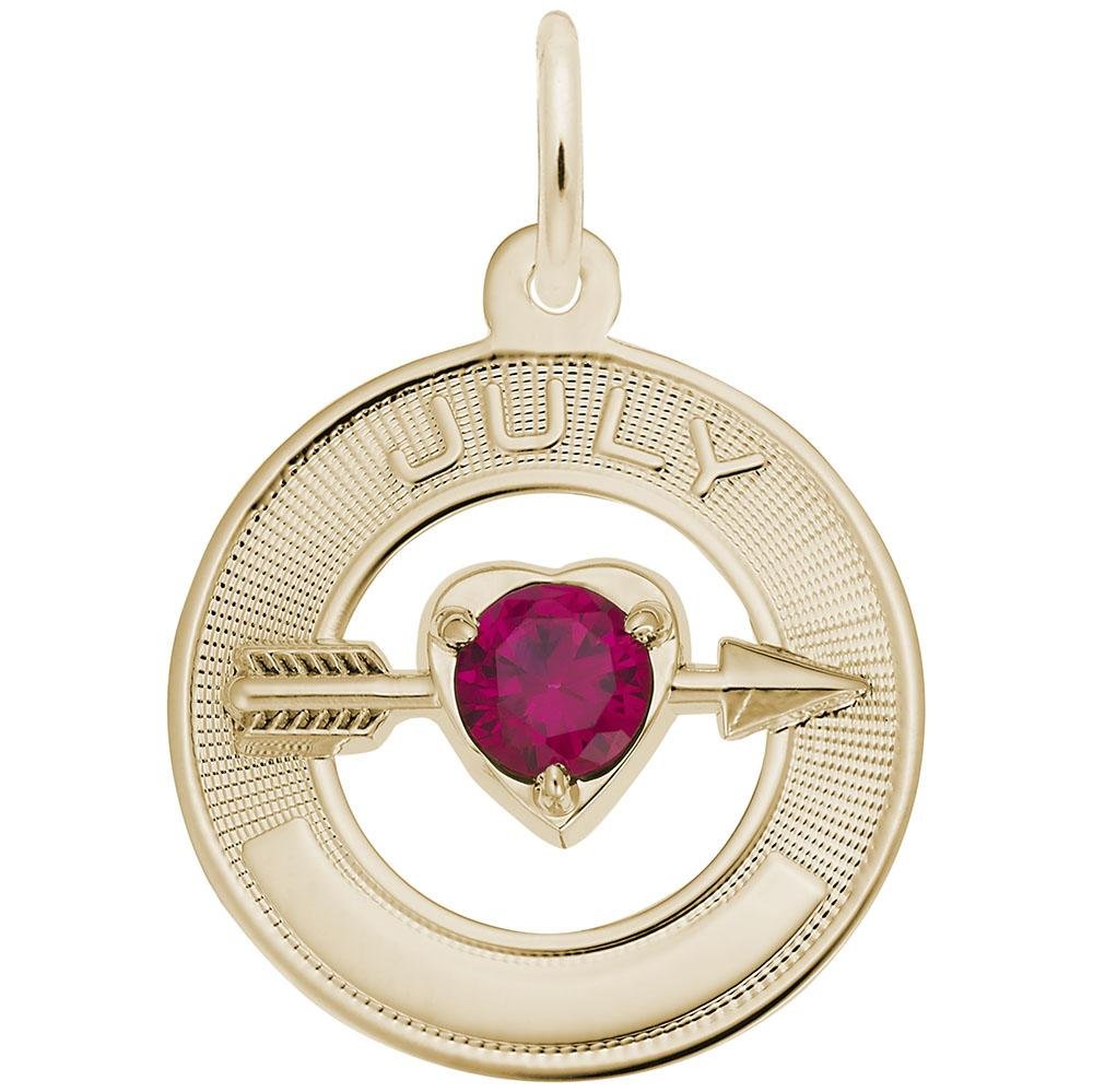 Rembrandt Charms - July Love Birthstone Charm - 3337 Rembrandt Charms Charm Birmingham Jewelry