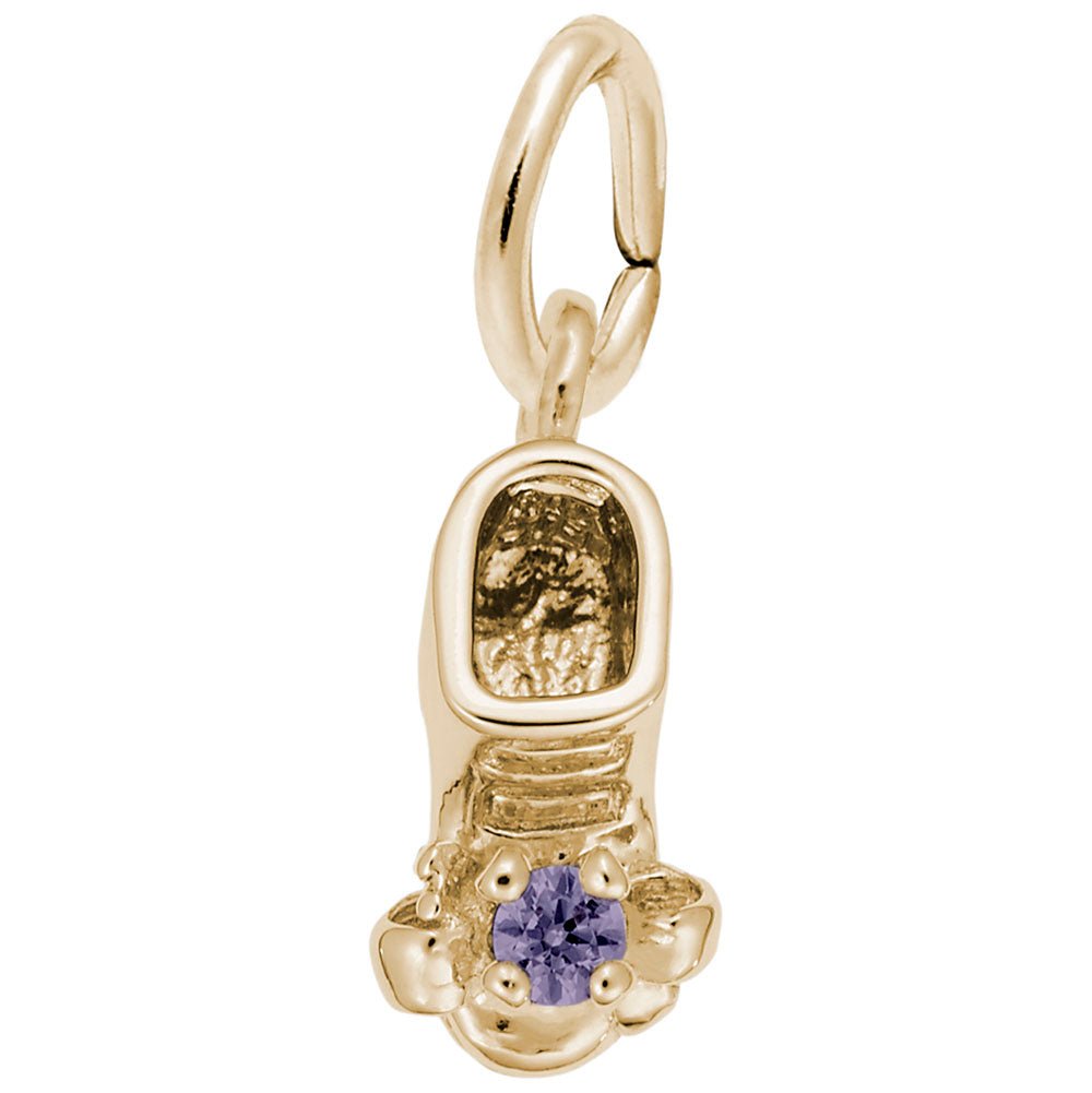 Rembrandt Charms - June Baby Bootie Charm - 0473-006 Rembrandt Charms Charm Birmingham Jewelry