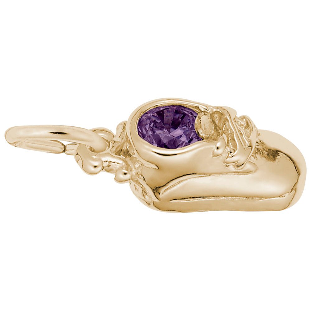 Rembrandt Charms - June Baby Shoe Charm - 2734-006 Rembrandt Charms Charm Birmingham Jewelry