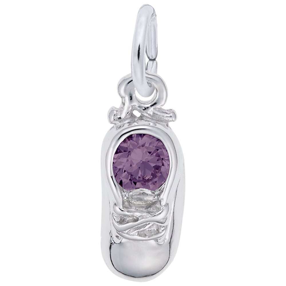 Rembrandt Charms - June Baby Shoe Charm - 2734-006 Rembrandt Charms Charm Birmingham Jewelry
